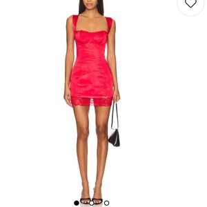 NWT Runaway the Label Claudelle Mini Dress Red